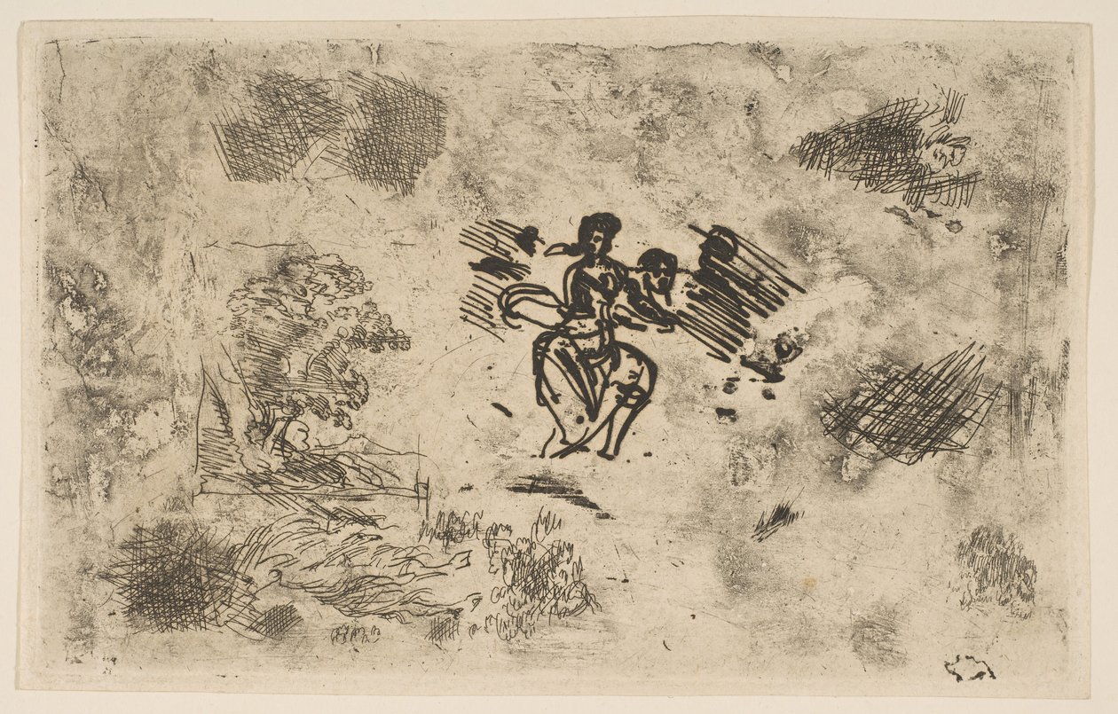 Donna seduta e altri schizzi, ca. 1630-33 da Claude Lorrain