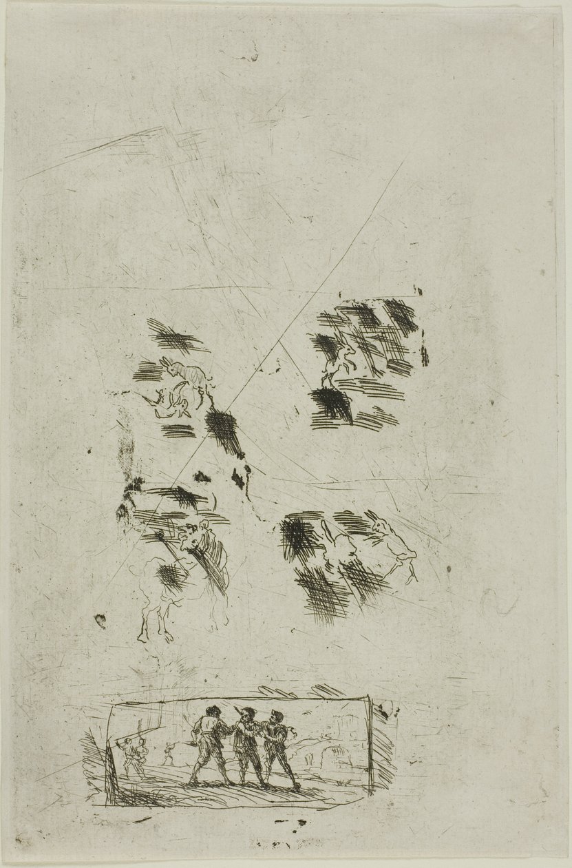 Studio per una scena con briganti da Claude Lorrain