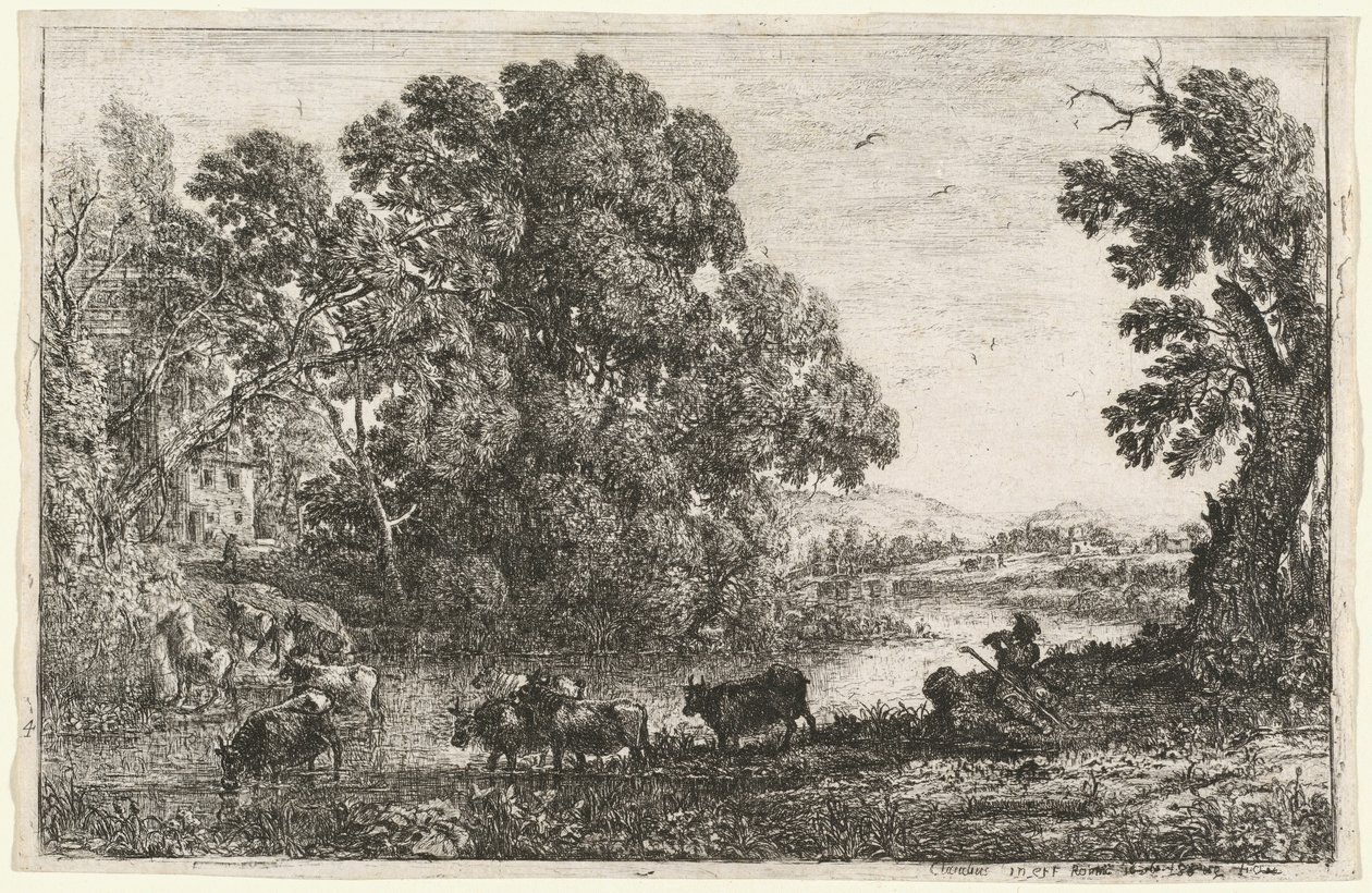 Il mandriano da Claude Lorrain