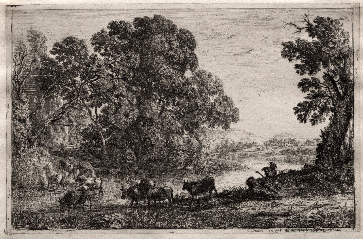 Il mandriano, 1606 da Claude Lorrain