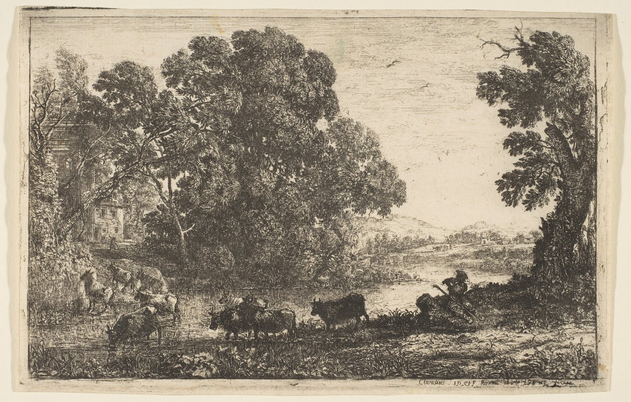 Il mandriano, 1636 da Claude Lorrain
