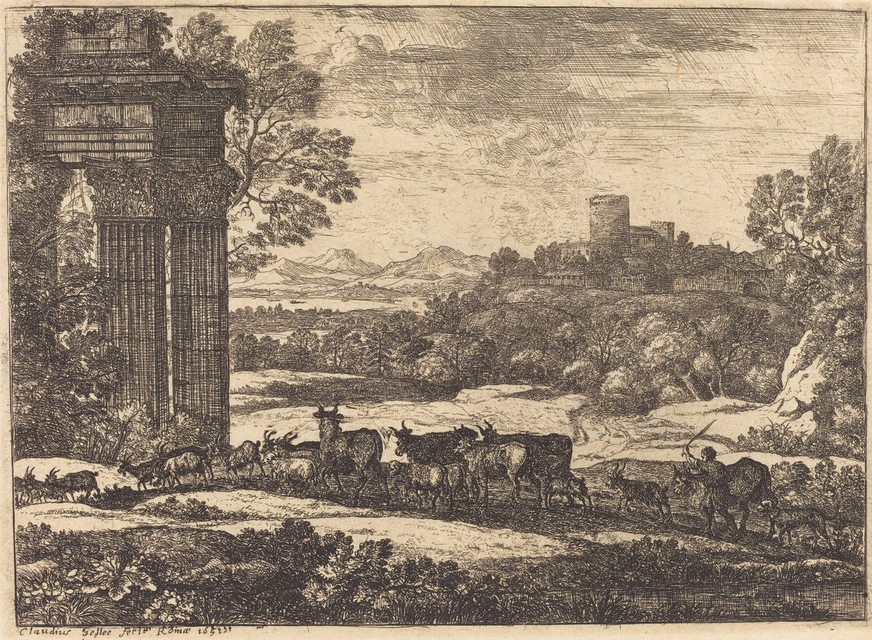 Il gregge che torna con tempo tempestoso da Claude Lorrain