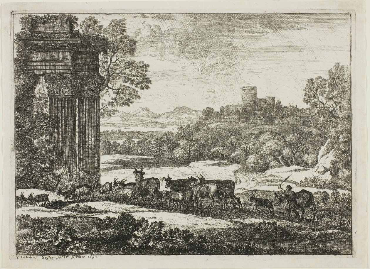 Il gregge che ritorna in tempo tempestoso da Claude Lorrain