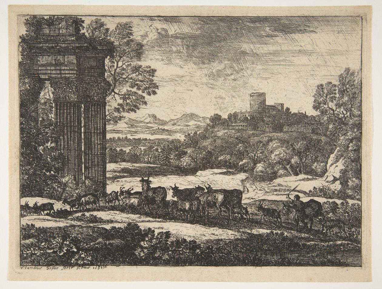 Il gregge che ritorna con tempo tempestoso, ca. 1650-51 da Claude Lorrain
