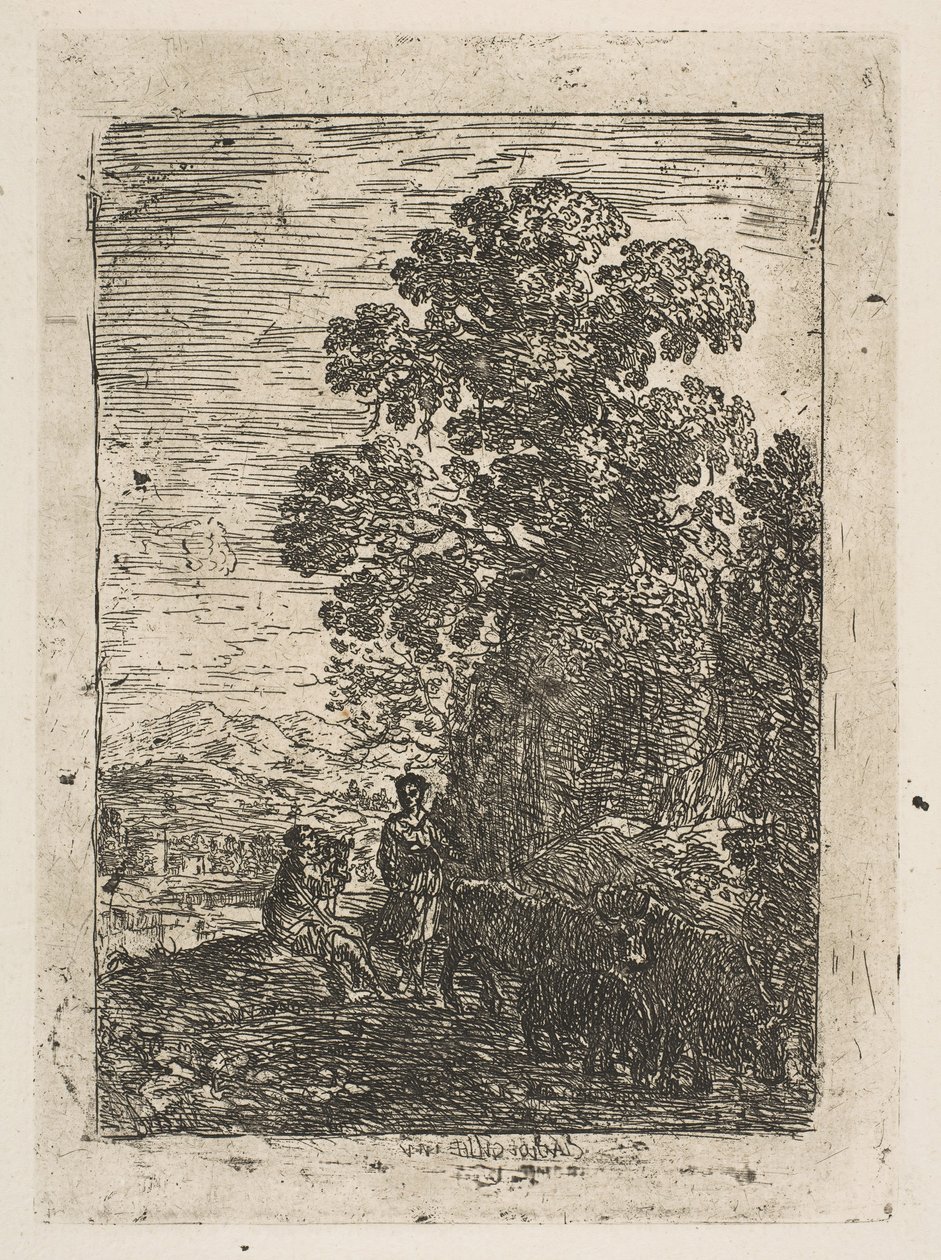 Il mandriano e la pastorella, ca. 1630 da Claude Lorrain