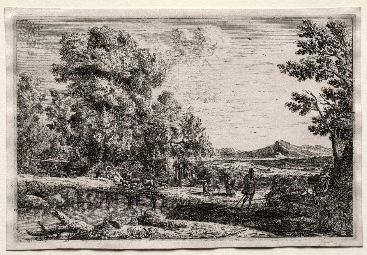 Il ponte di legno da Claude Lorrain