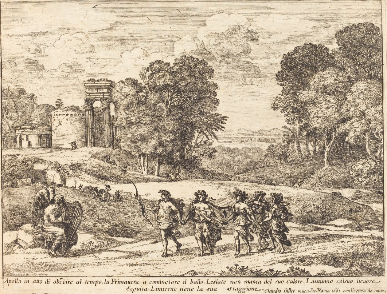 Il Tempo, Apollo e le Stagioni da Claude Lorrain
