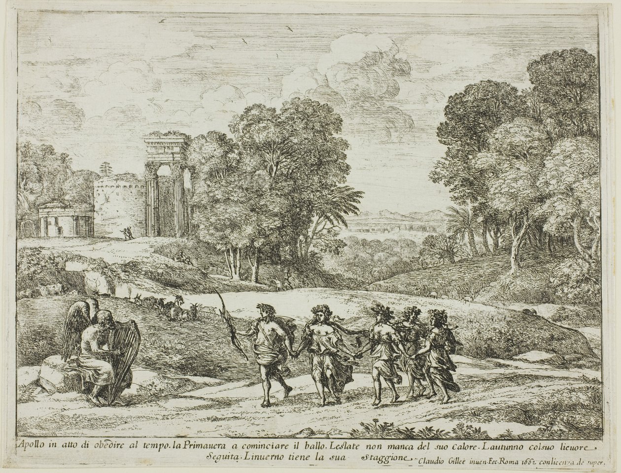 Il Tempo, Apollo e le Stagioni da Claude Lorrain