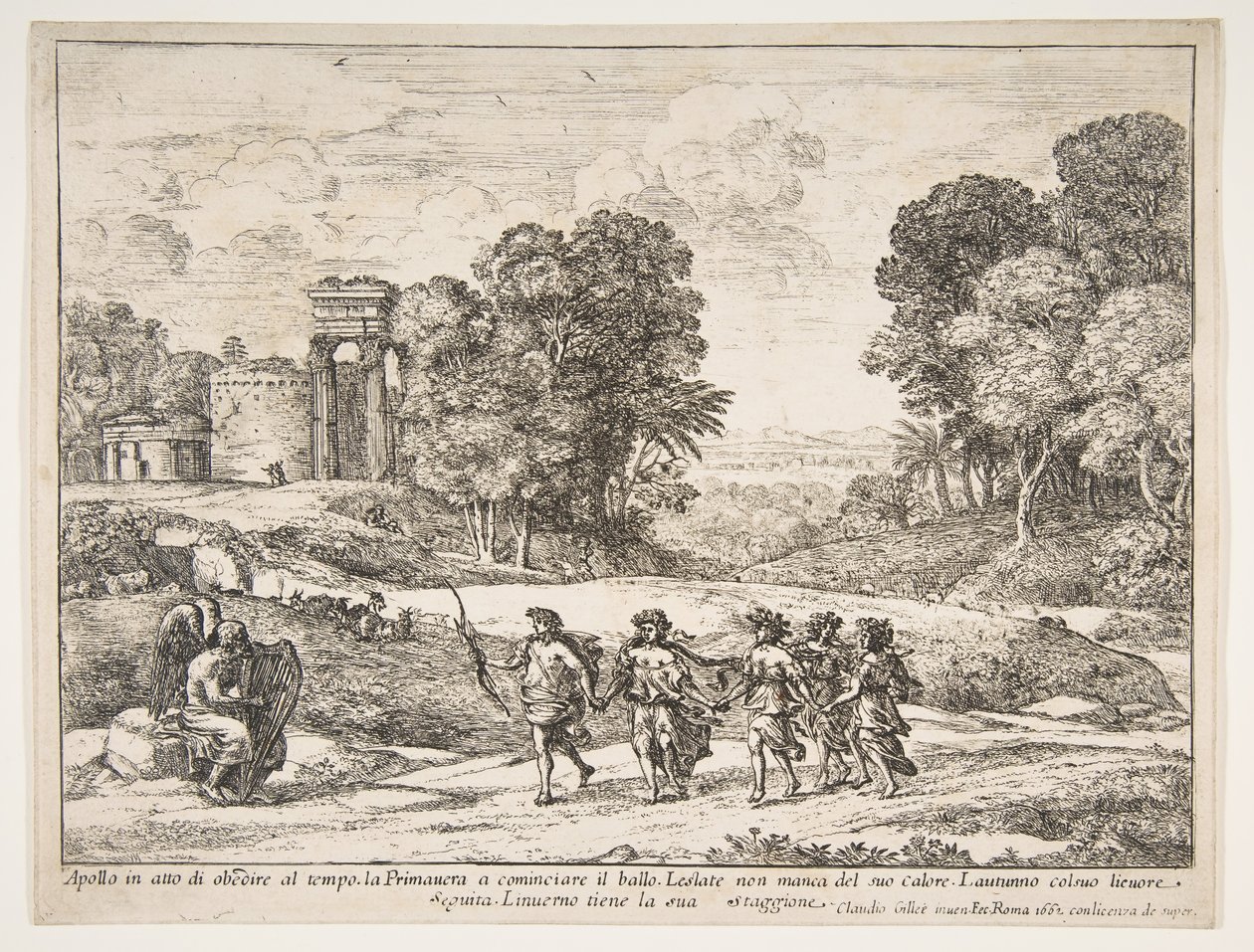 Tempo, Apollo e le Stagioni da Claude Lorrain
