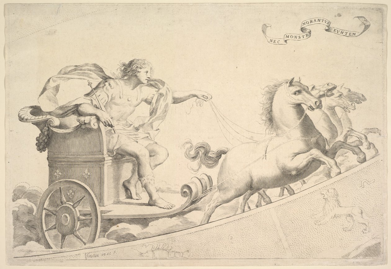 Allegoria in onore di Luigi XIV da Claude Mellan
