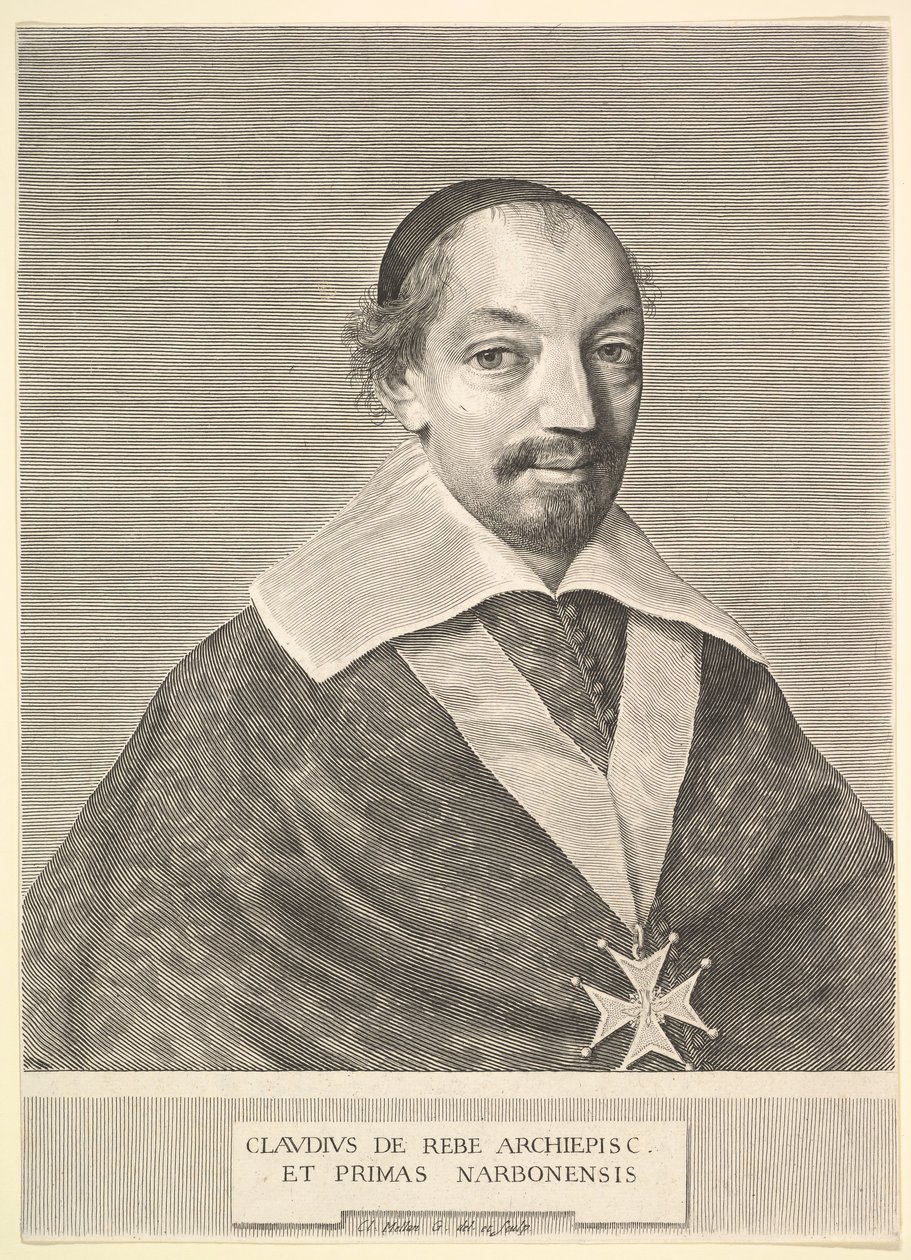 Claude de Rebé, Arcivescovo di Narbona da Claude Mellan
