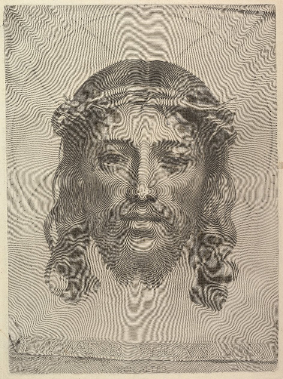 Volto di Cristo sul Panno di Santa Veronica da Claude Mellan