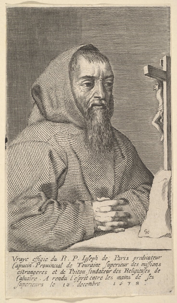François Le Clerc Du Tremblay, detto il Padre Giuseppe, 1638 da Claude Mellan