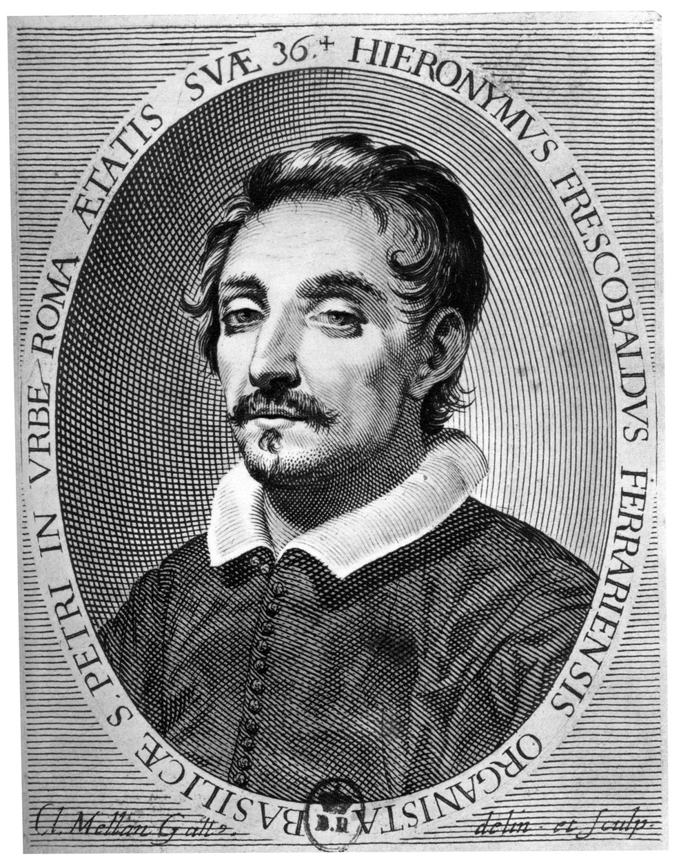 Girolamo Frescobaldi 1583 - 1643 era un musicista di Ferrara da Claude Mellan