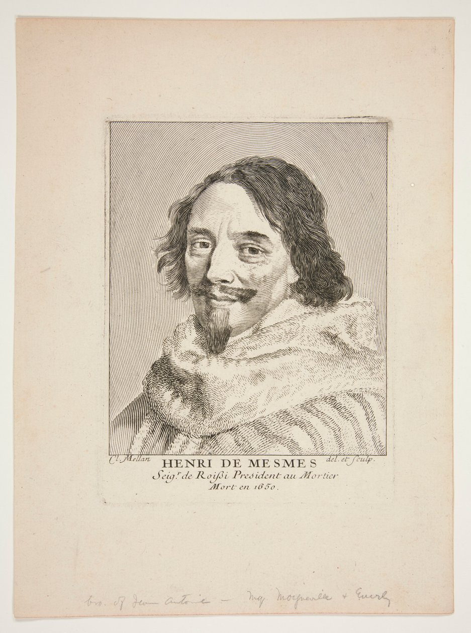 Henri de Mesmes da Claude Mellan