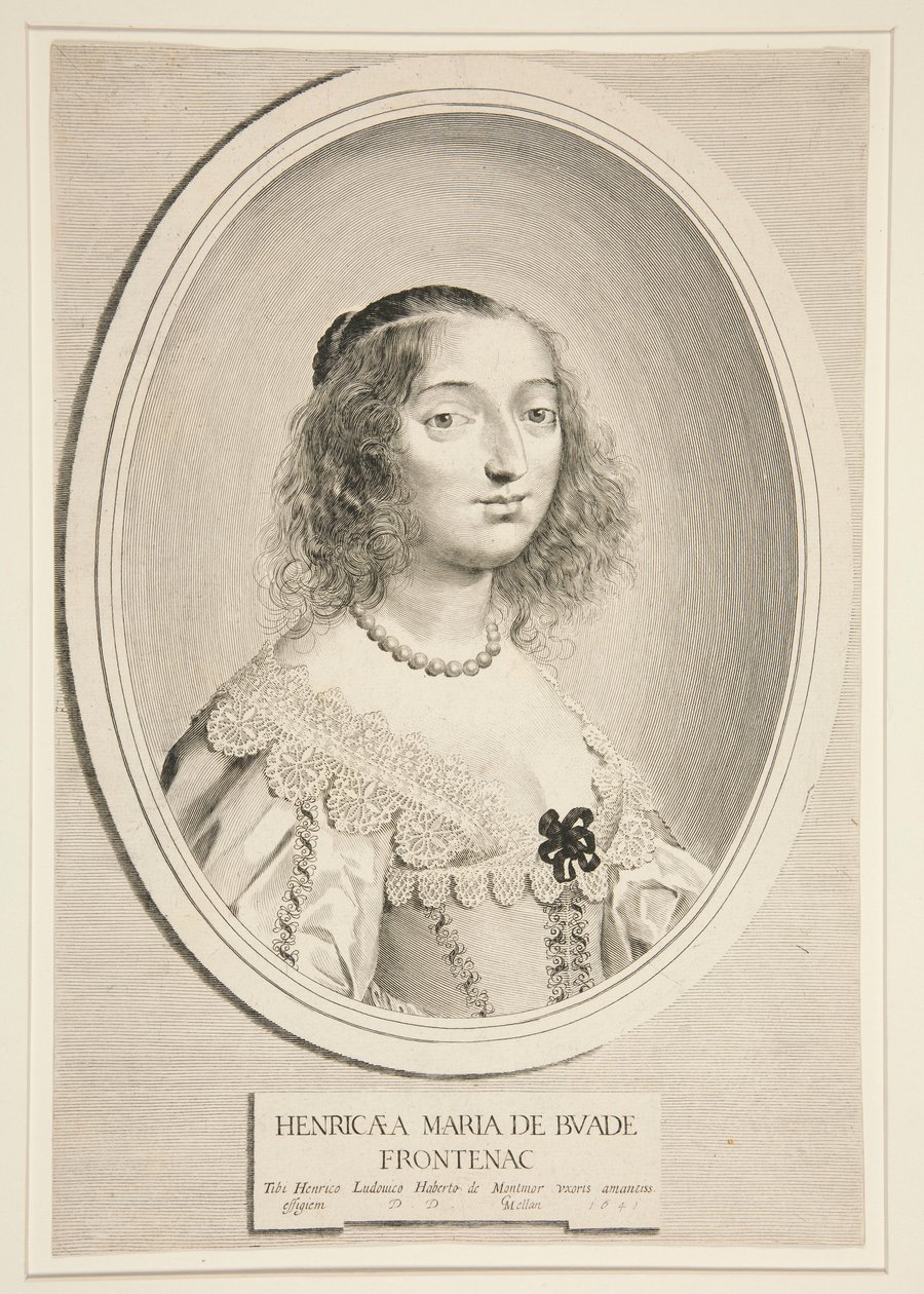 Henriette-Marie Montmort de Buade-Frontenac da Claude Mellan