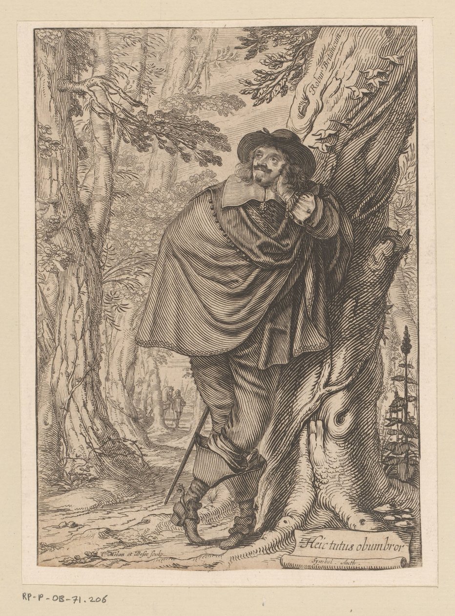 James Howell appoggiato a un albero da Claude Mellan