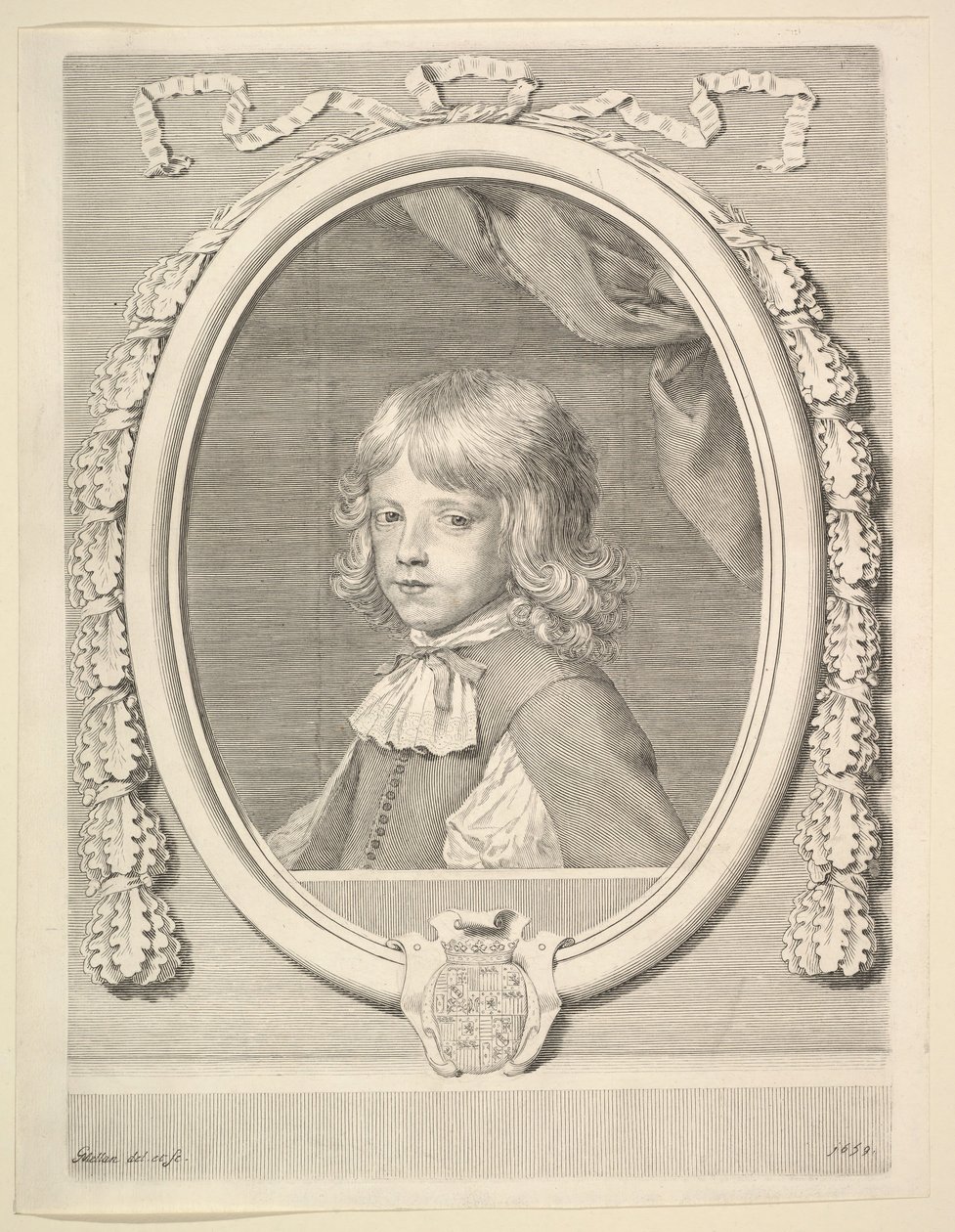 Louis-Joseph de Lorraine, duca di Guisa, da bambino da Claude Mellan
