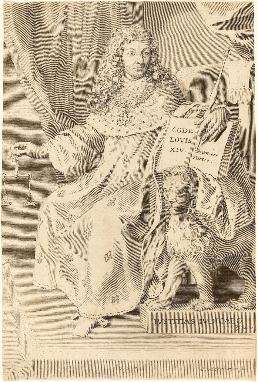Luigi XIV da Claude Mellan