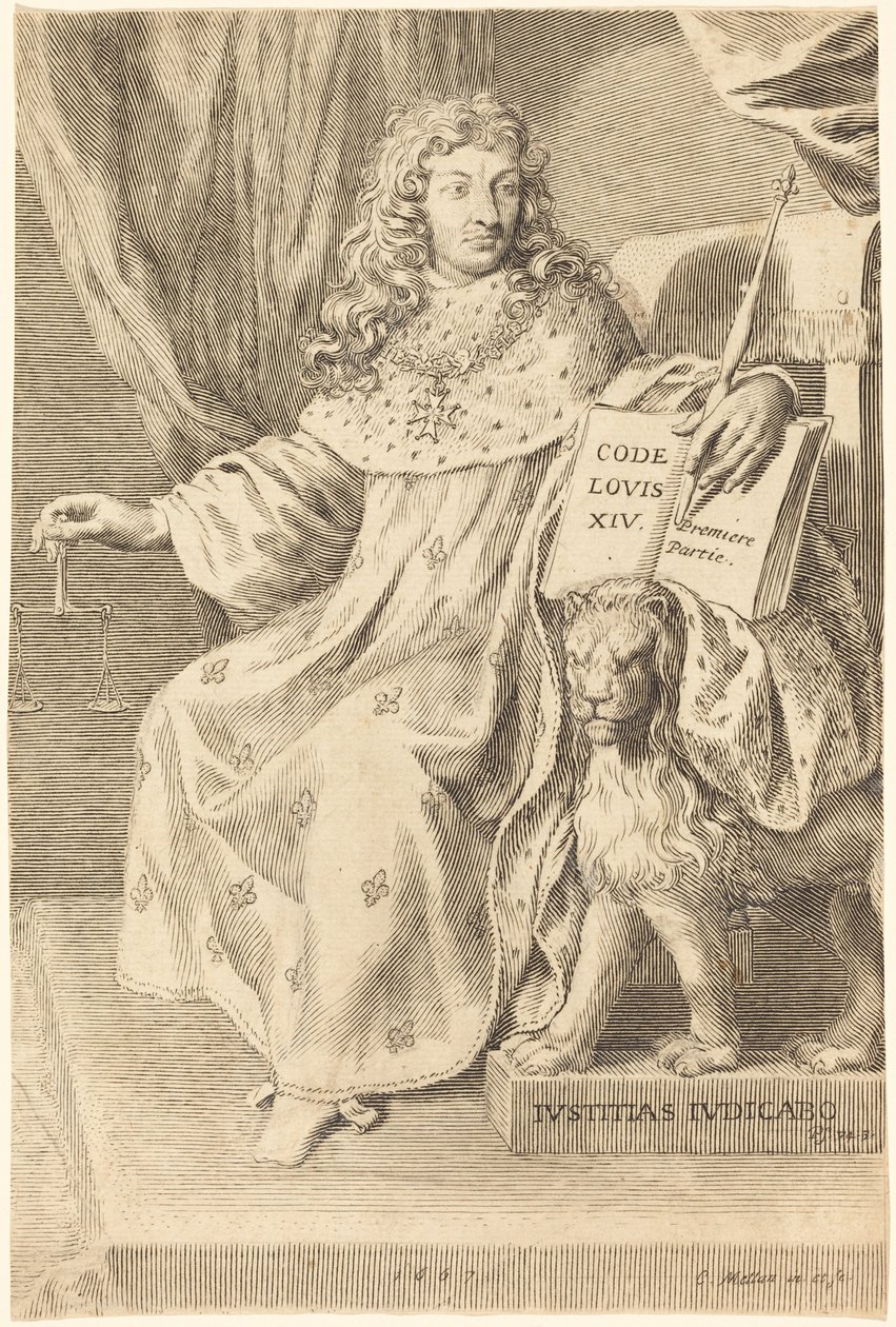 Luigi XIV da Claude Mellan