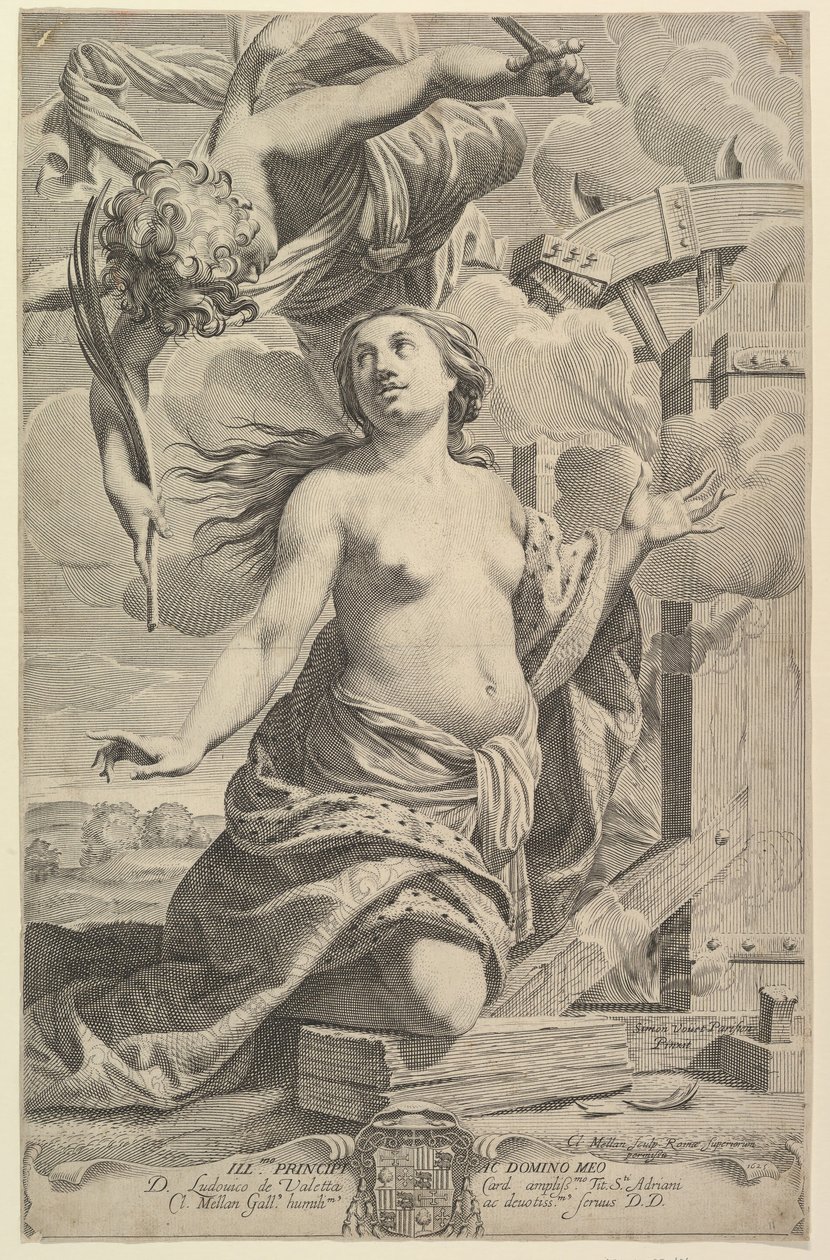 Martirio di Santa Caterina da Claude Mellan