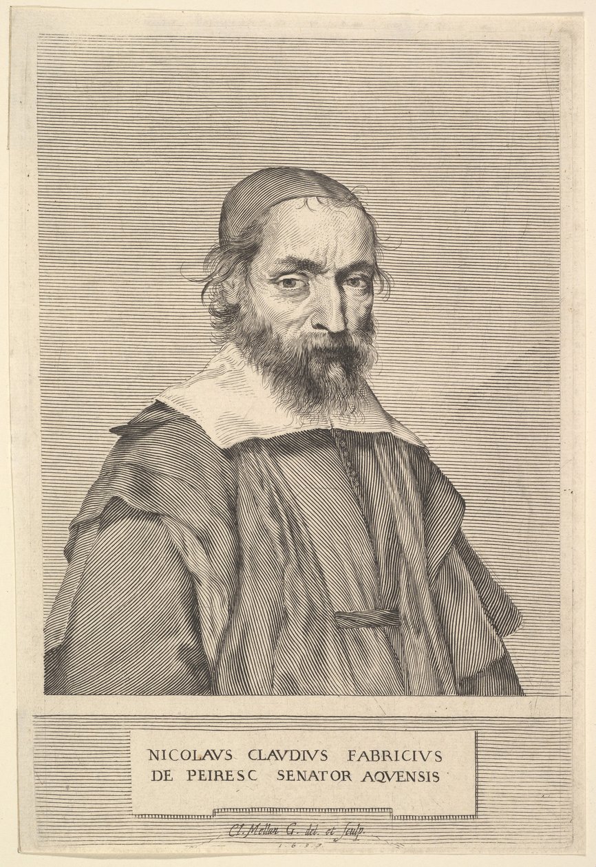 Nicolas-Claude Fabri de Peiresc, 1637 da Claude Mellan