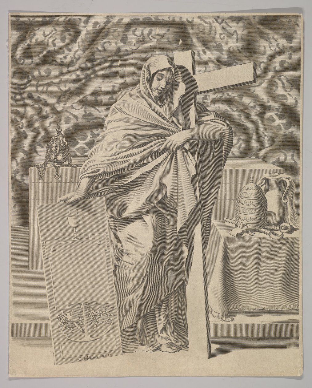 Personificazione della Fede da Claude Mellan