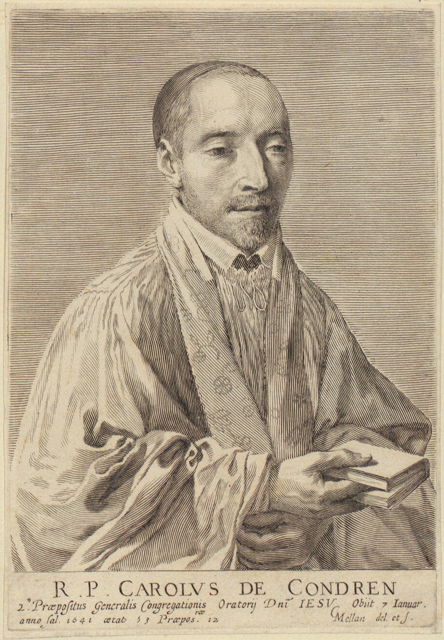 Ritratto di Charles de Condren da Claude Mellan