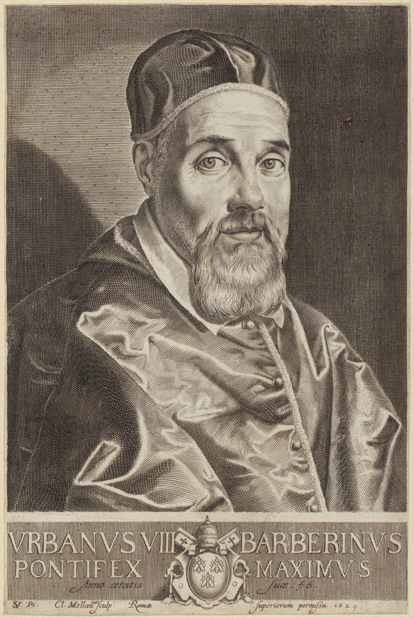 Ritratto di papa Urbano VIII da Claude Mellan