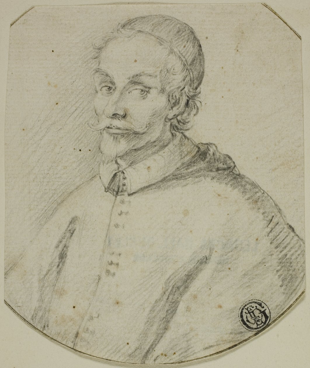Busto ritratto di un cardinale da Claude Mellan