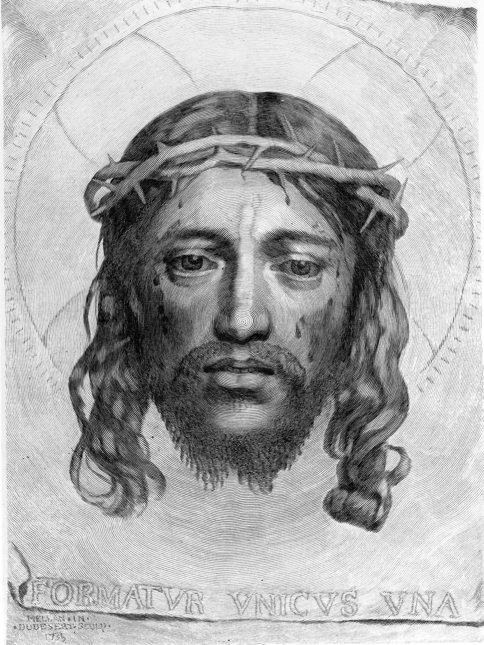 La testa di Cristo da Claude Mellan