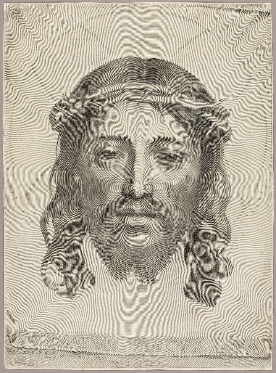 Il Sudario di Santa Veronica da Claude Mellan
