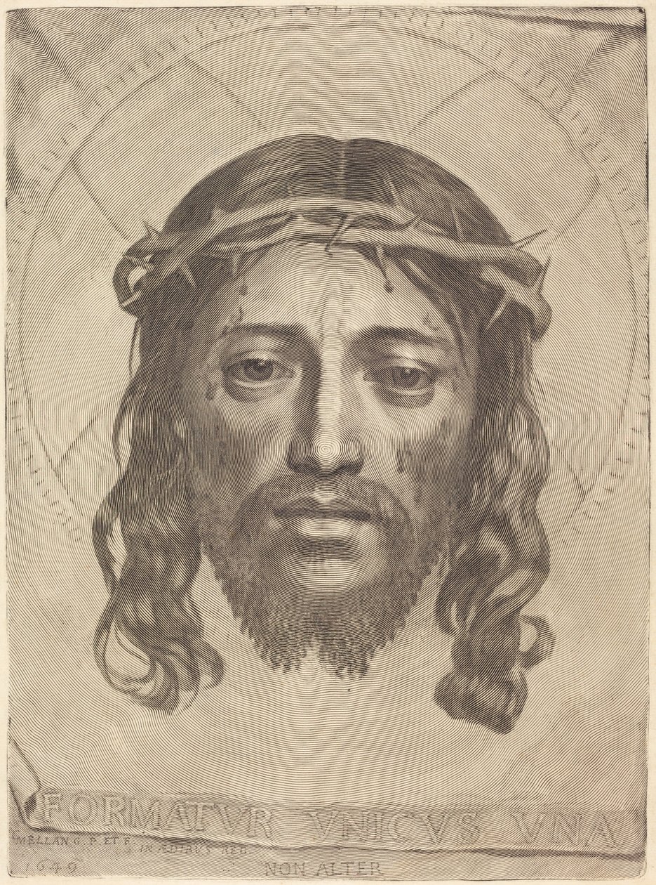 Il Sudario di Santa Veronica da Claude Mellan