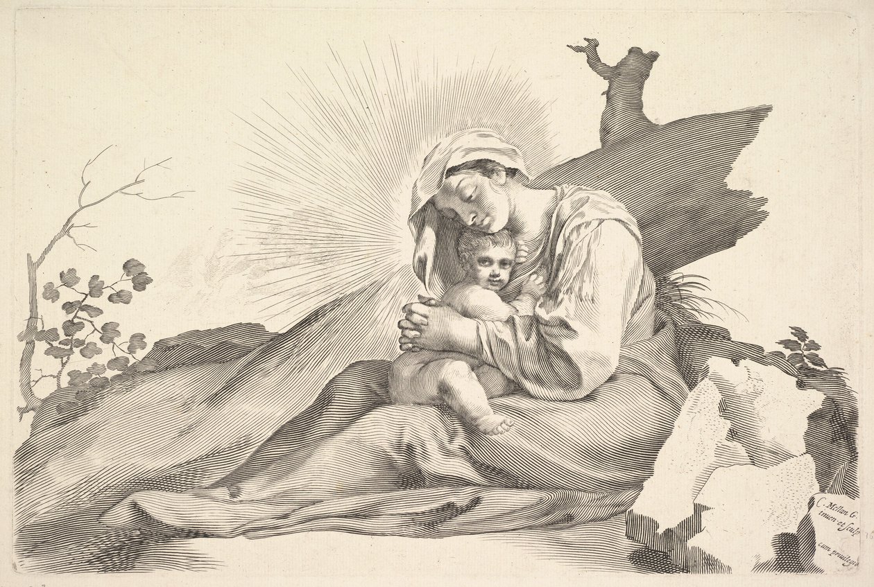 Madonna col Bambino da Claude Mellan