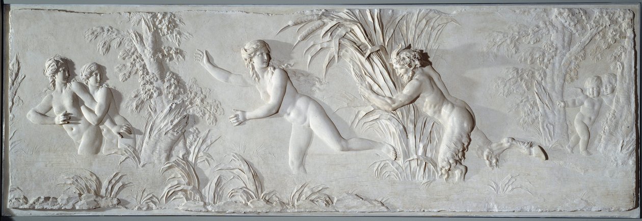 Pan che insegue Siringa sotto lo sguardo di Amore Bassorilievo di Claude Michel detto Clodion (1738-1814). Intorno al 1782 Parigi, Museo del Louvre da Claude Michel Clodion