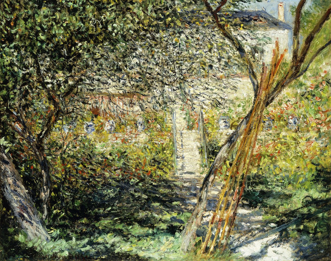 Un giardino a Vetheuil, 1881 da Claude Monet
