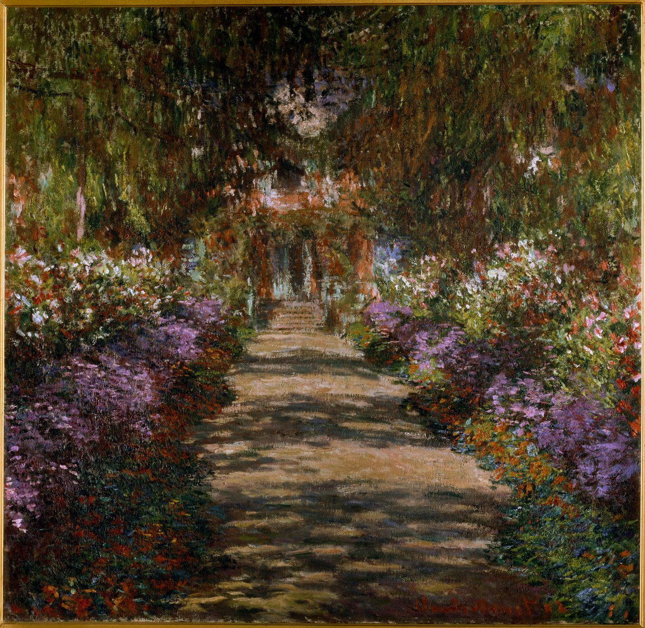 Viale nel giardino di Giverny da Claude Monet
