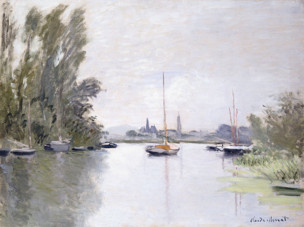 Argenteuil, veduta del Piccolo Braccio della Senna, 1872 da Claude Monet