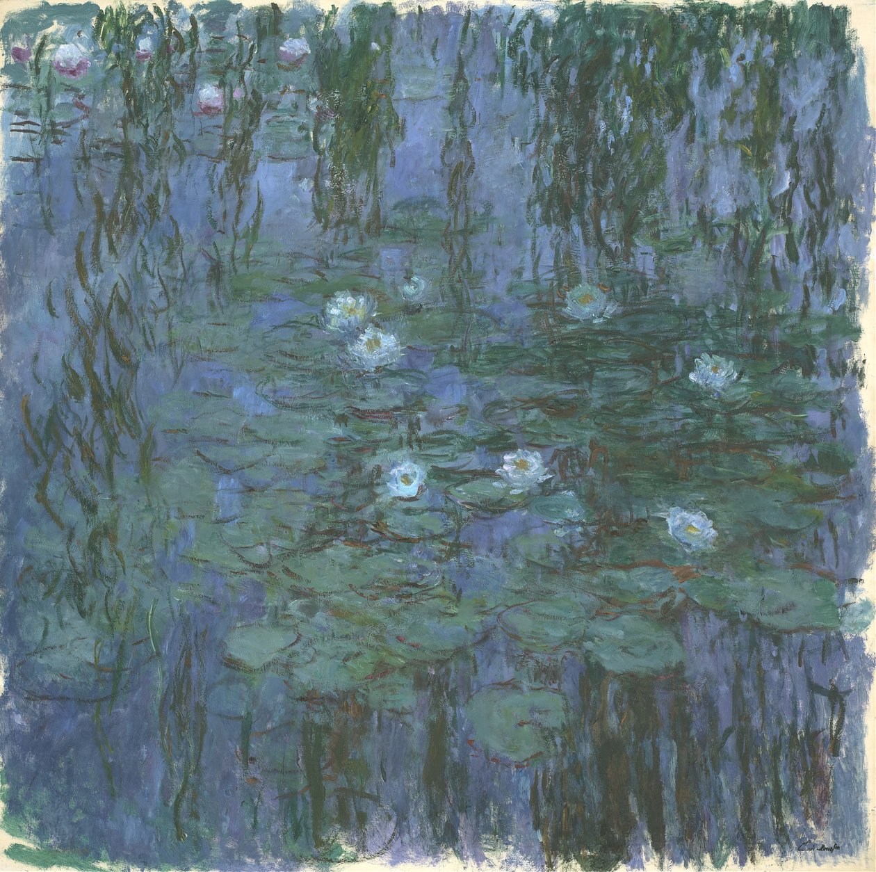 Ninfee blu da Claude Monet