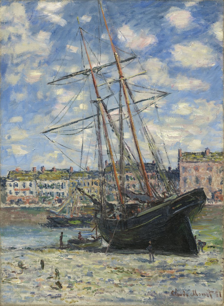 Barca alla bassa marea da Claude Monet