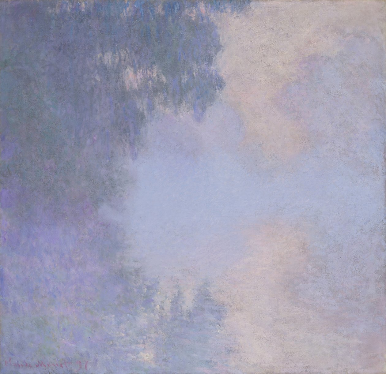 Ramo della Senna vicino a Giverny, nebbia da Claude Monet