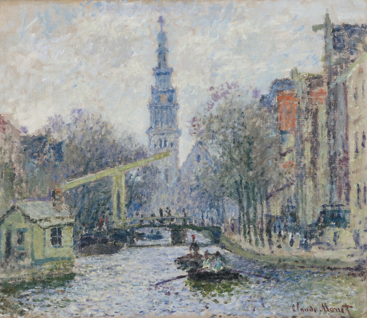 Canale ad Amsterdam, 1874 da Claude Monet