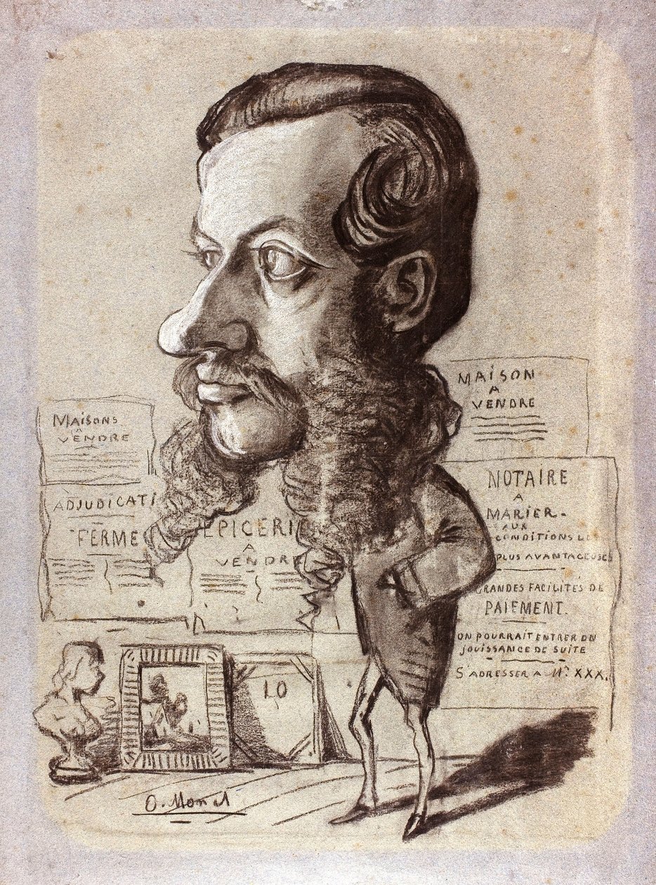 Caricatura di Léon Manchon da Claude Monet