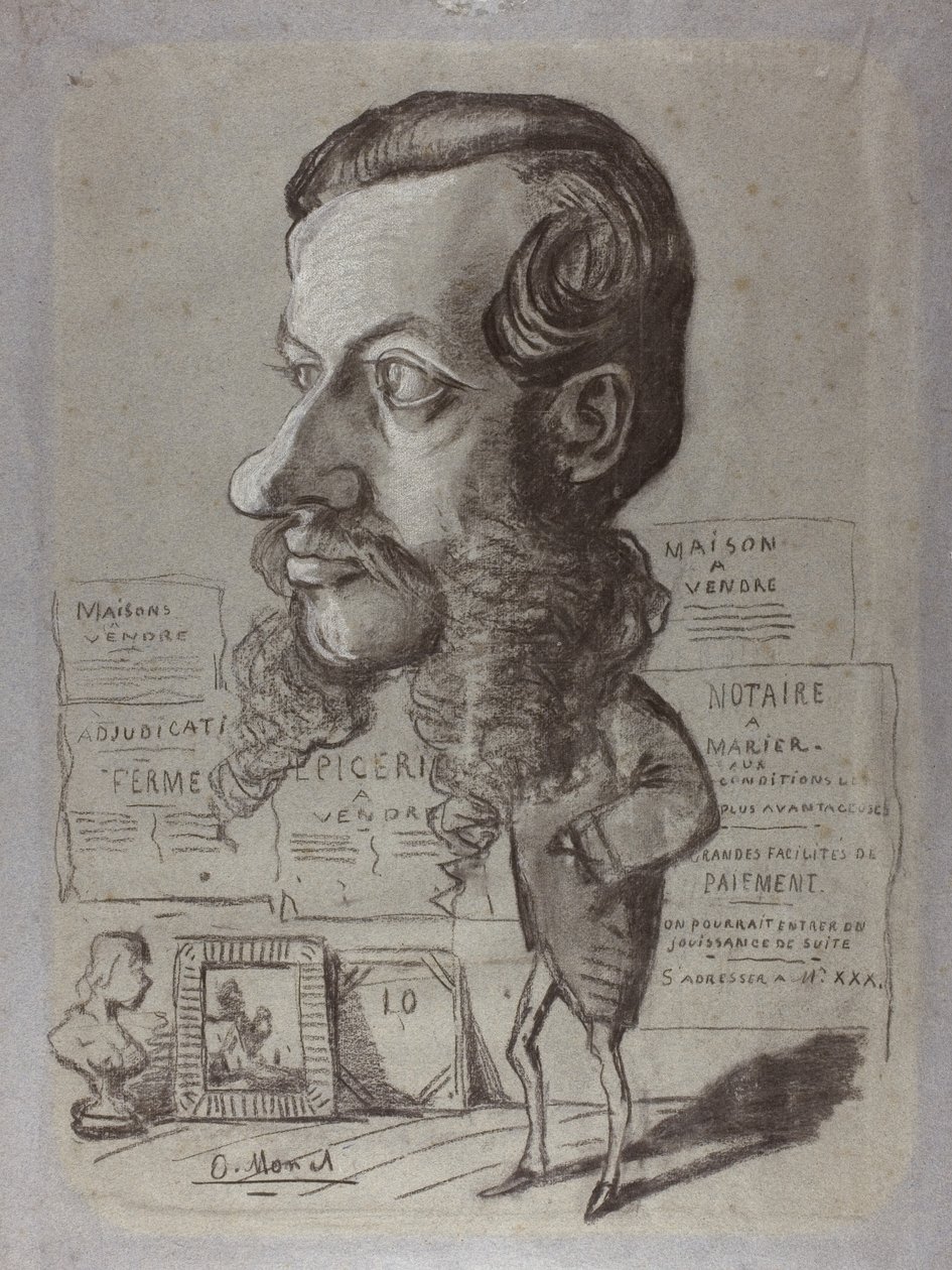 Caricatura di Léon Manchon da Claude Monet