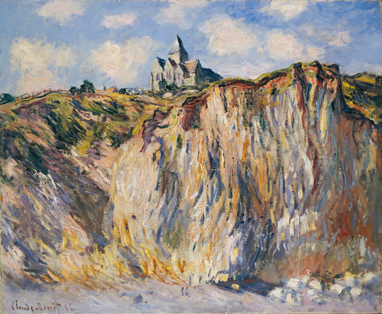 Chiesa a Varengeville, Mattina, 1882 da Claude Monet