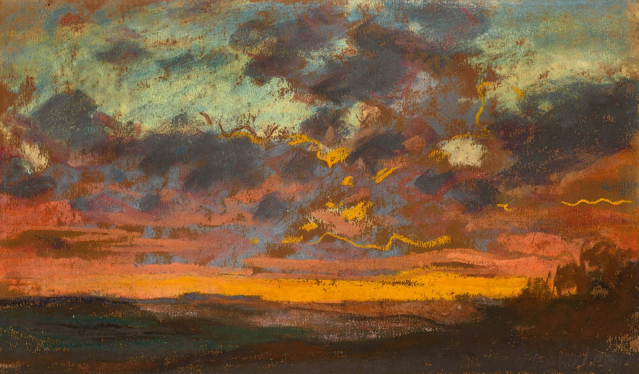 Tramonto, c. 1868 da Claude Monet