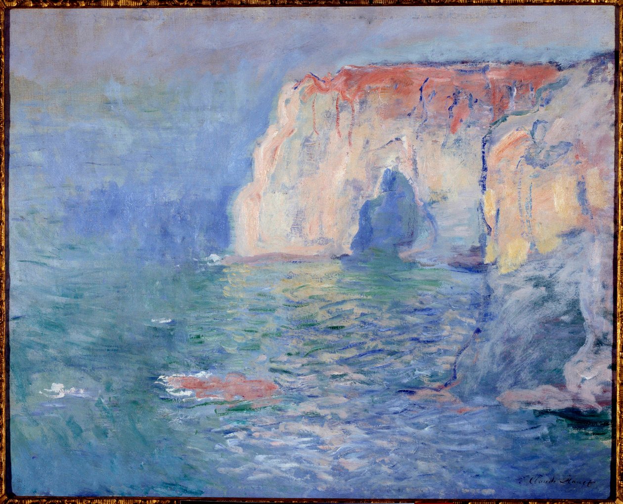 Etretat, la Manneporte, riflessi sull