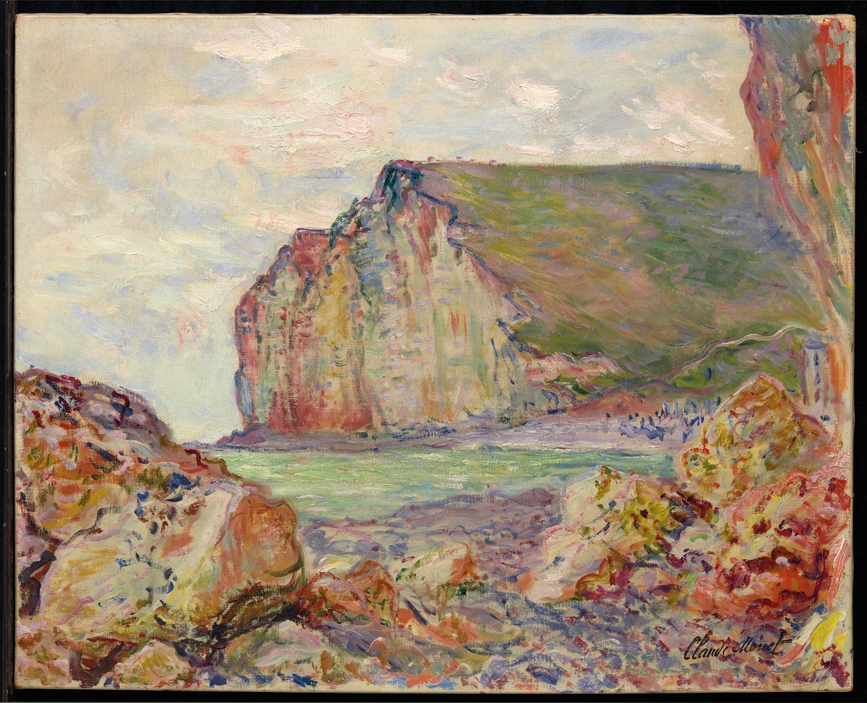 Scogliere delle Petites-Dalles da Claude Monet