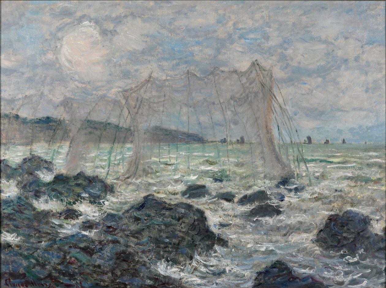Reti da Pesca a Pourville da Claude Monet