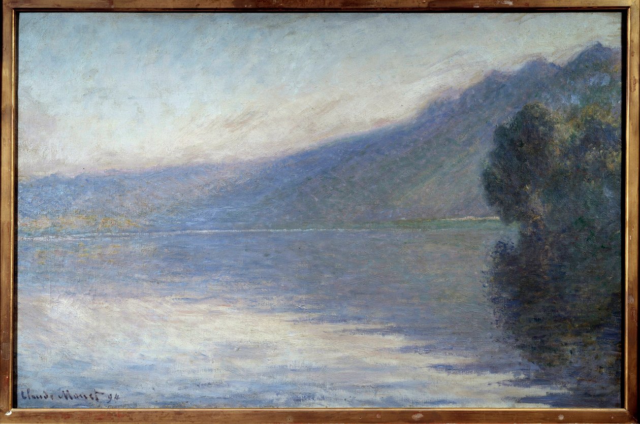 Nebbia sulla Senna a Port Villiez da Claude Monet